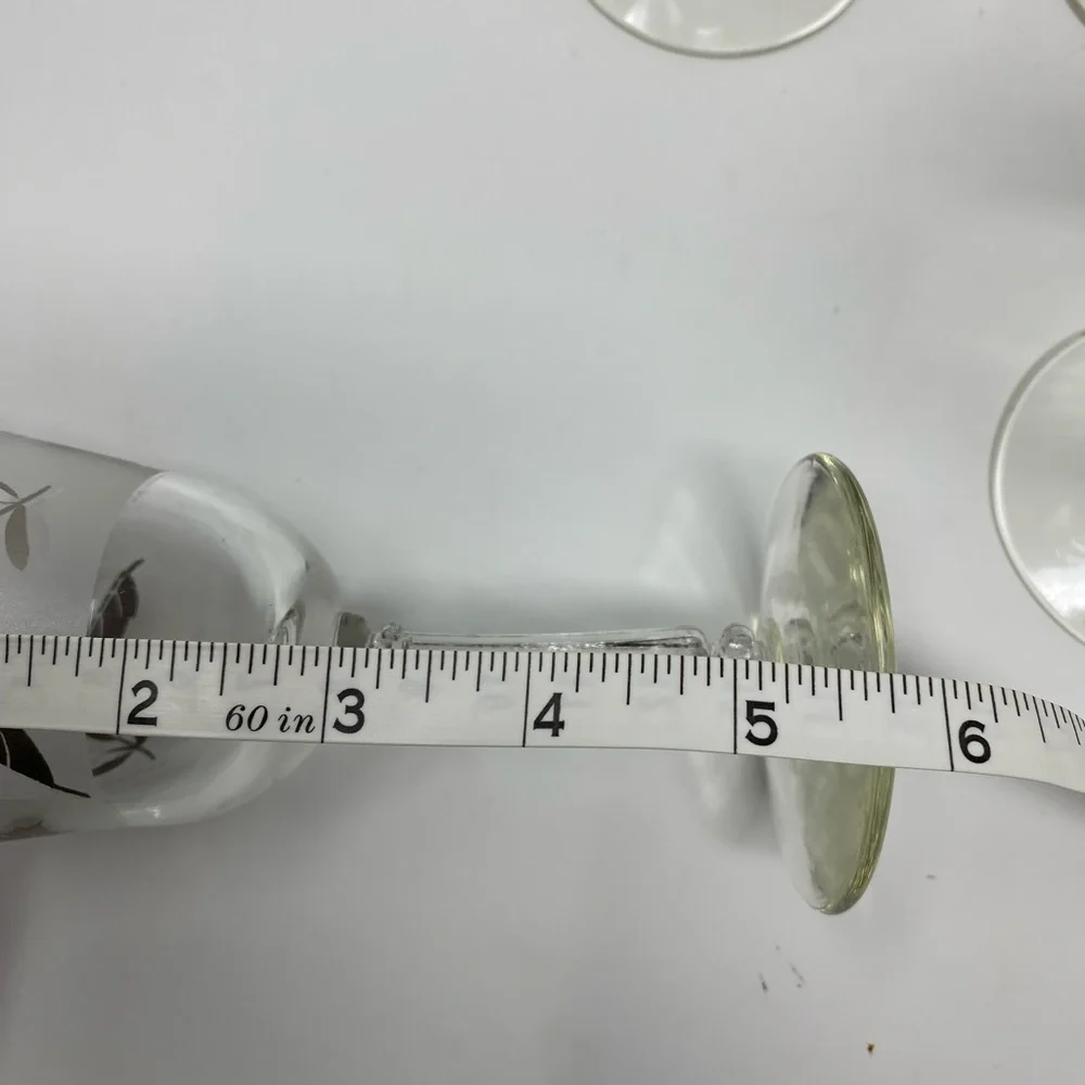 Set of 6 Vintage Wine Glasses